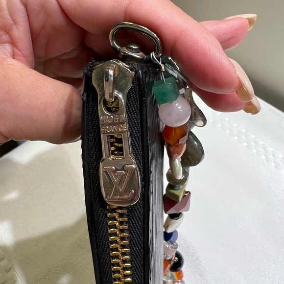 Louis Vuitton Bag 9” wide, 6” tall, 2”deep.  Fits I phone, key, cardholder. - Picture 3 of 15